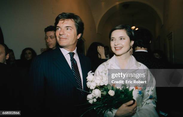 Robertino Rosselini joins his sister, actress Isabella Rosselini, at the premiere of the operas Oedipus Rex by Igor Stravinsky and Jean Cocteau and...