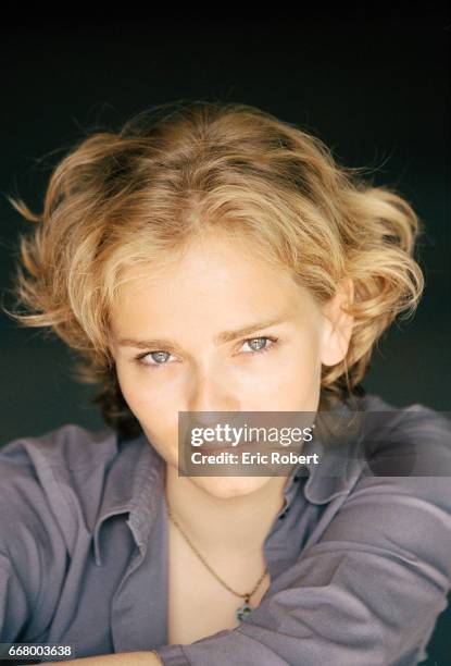 Portrait of the young French actress.