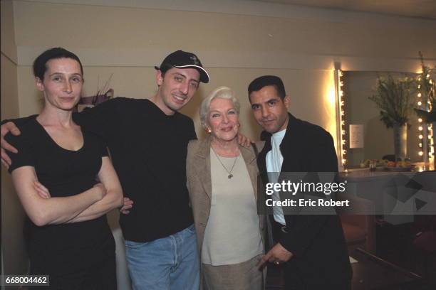 Anne Brochet, Gad Elmaleh, Line Renaud and Cheb Mami.