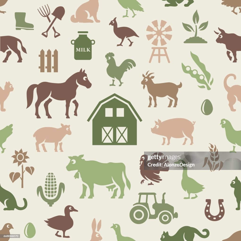 Each Farm Pattern Farm Pattern High-Res Vector Graphic - Getty Images