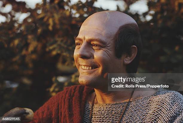 Italian actor Marcello Mastroianni pictured in character as Scipio Africanus on location during production of the film 'Scipio the African', directed...