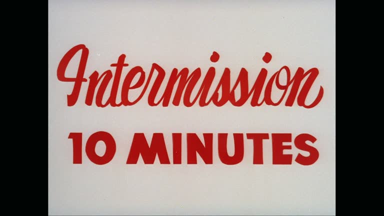 Intermission Over 266 Intermission Stock Videos, Footage, & 4K Video Clips - Getty Images