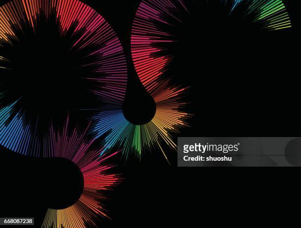 gradient curve pattern background - abstract movement stock illustrations