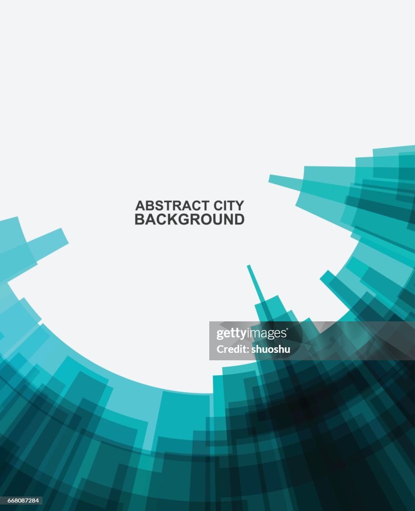 Abstract city building pattern background