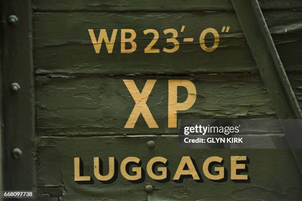 Antiquated signs are on show at Horsted Keynes railway station, a preserved station on the Bluebell Railway Line in East Sussex, southern England on...