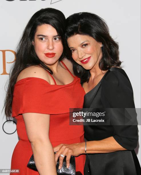 Shohreh Aghdashloo and Tara Touzie attend the premiere of Open Road Films' 'The Promise' on April 12, 2017 in Hollywood, California.