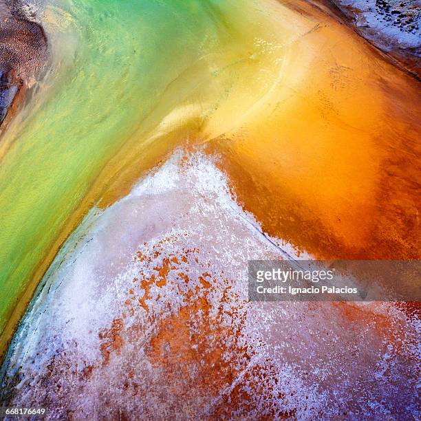 lake eyre aerial image - lake eyre stock pictures, royalty-free photos & images