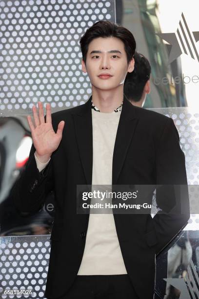 South Korean actor Lee Jong-Suk attends the "Celebeau" Launch Party on April 13, 2017 in Seoul, South Korea.