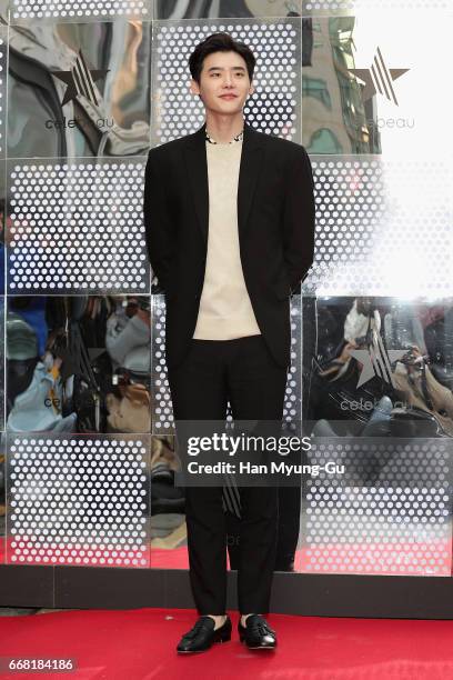 South Korean actor Lee Jong-Suk attends the "Celebeau" Launch Party on April 13, 2017 in Seoul, South Korea.