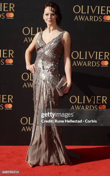 Jenny Gayner attends The Olivier Awards 2017 at Royal Albert Hall on April 09, 2017 in London, England.