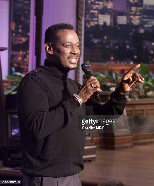 Pictured: Comedian Luther Vandross performing on June 20th, 2001 --