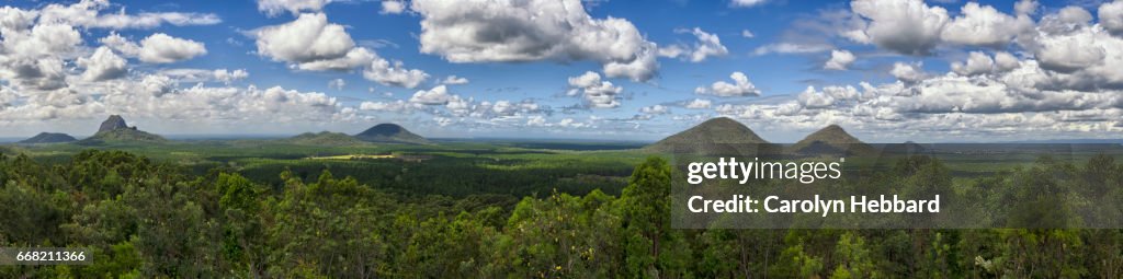 Glasshouse Mountain Panorama