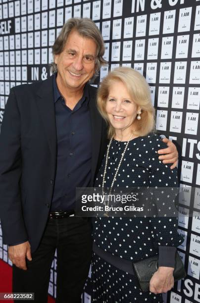 David Rockwell and Daryl Roth pose at the opening night arrivals of "In & Of Itself" at The Daryl Roth Theatre on April 12, 2017 in New York City.