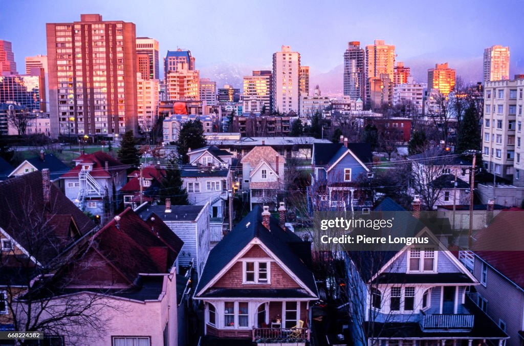 West End Neighborhood on Vancouver, British Columbia, Canada