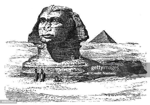 吉薩的大獅身人面像 - giza 幅插畫檔、美工圖案、卡通及圖標