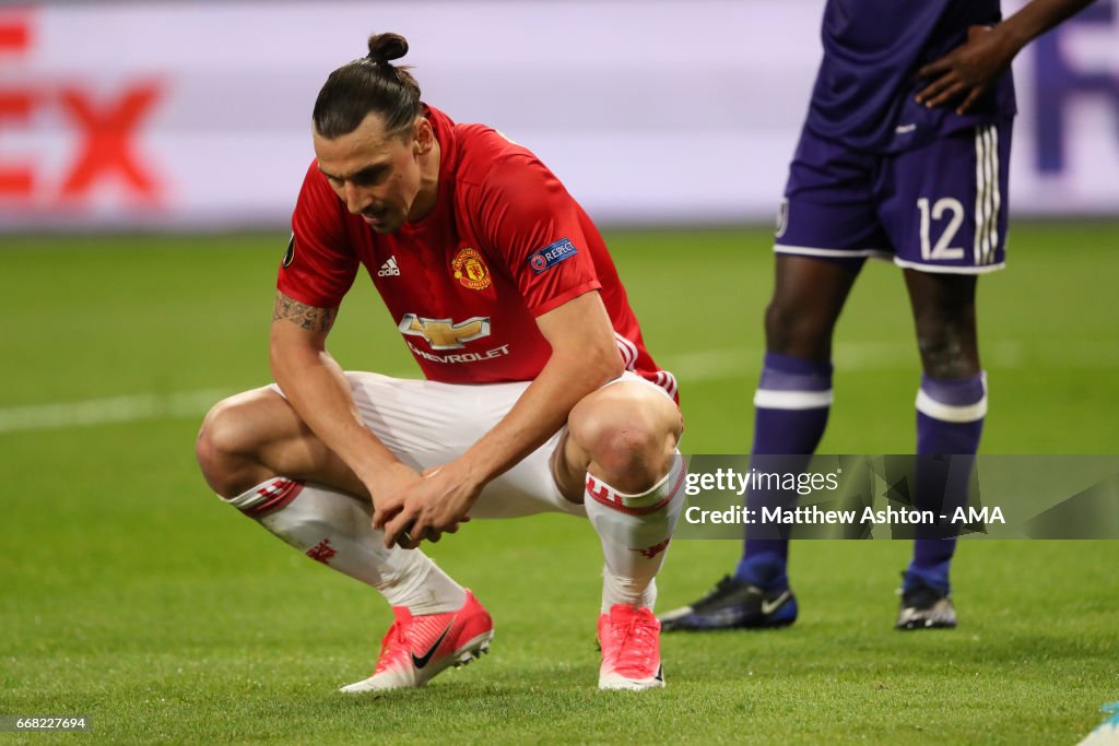 RSC Anderlecht v Manchester United - UEFA Europa League Quarter Final: First Leg