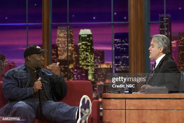 Pictured: Actor Michael Clarke Duncan during an interview with Host Jay Leno on July 24th, 2001 --