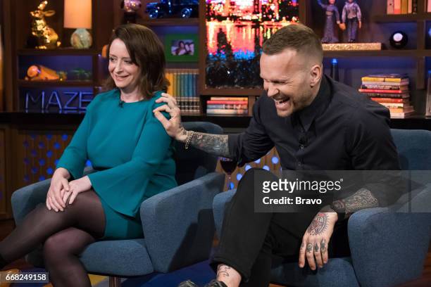 Pictured : Rachel Dratch and Bob Harper --