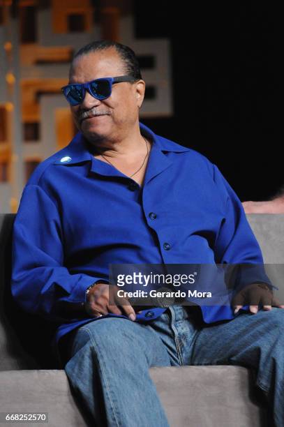 Billy Dee Williams attends the 40 Years of Star Wars panel during the 2017 Star Wars Celebration at Orange County Convention Center on April 13, 2017...