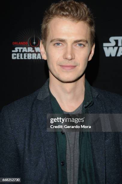 Hayden Christensen attends the 40 Years of Star Wars panel during the 2017 Star Wars Celebration at Orange County Convention Center on April 13, 2017...