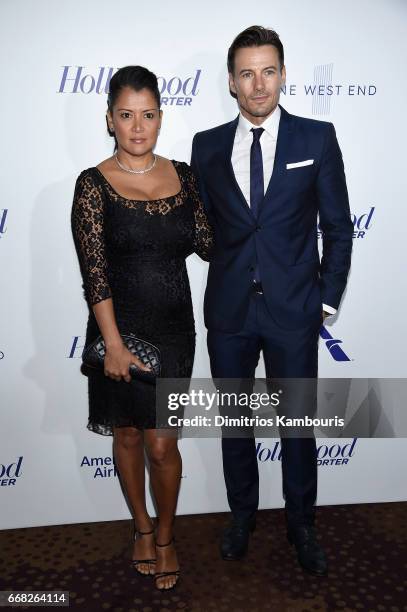 Keytt Lundqvist and model Alex Lundqvist attend The Hollywood Reporter 35 Most Powerful People In Media 2017 at The Pool on April 13, 2017 in New...