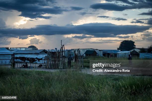 South-Sudan, Mingkaman in Lake State. Daily life around the main market of the village which used to be a small rural community now becoming a...