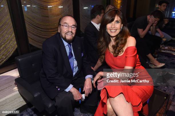 James Lipton and model Carol Alt attend The Hollywood Reporter 35 Most Powerful People In Media 2017 at The Pool on April 13, 2017 in New York City.