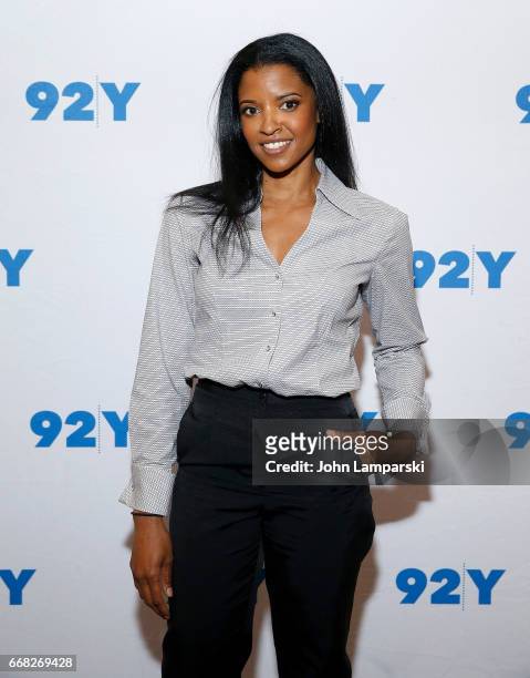 Renee Elise Goldsberry attends 92nd Street Y presents "The Immortal Life Of Henrietta Lacks" at 92nd Street Y on April 13, 2017 in New York City.