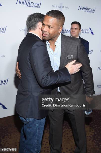 Sean Hannity and A. J. Calloway attend The Hollywood Reporter 35 Most Powerful People In Media 2017 at The Pool on April 13, 2017 in New York City.