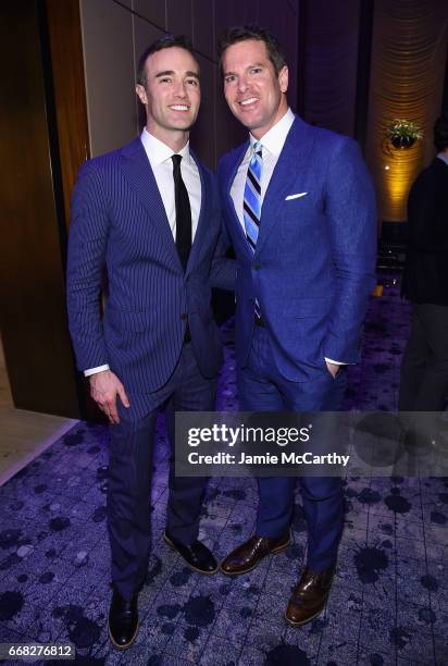 Patrick D. Abner and news anchor Thomas Roberts attends The Hollywood Reporter 35 Most Powerful People In Media 2017 at The Pool on April 13, 2017 in...