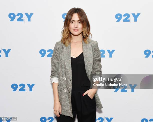 Actress Rose Byrne attends the 92nd Street Y Presents "The Immortal Life of Henrietta Lacks" at 92nd Street Y on April 13, 2017 in New York City.