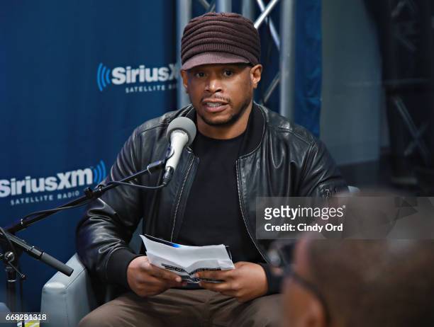 SiriusXM's Sway Calloway discusses the prison tech training program "The Last Mile" with founders Chris Redlitz and Beverly Parenti during a SiriusXM...
