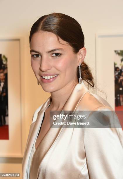 Model Cameron Russell attends as Vogue & Chopard open Glittering Prizes, a photo exhibition by Ivan Shaw, celebrating 70 years of the red carpet at...