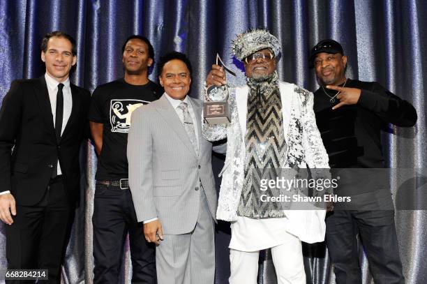 Editor in Chief of Village Voice Joe Levy, Producer Keith Shocklee, SESAC VP of Creative Services James Leach, Singer/Songwriter George Clinton and...