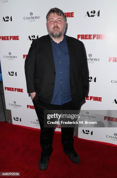 Director Ben Wheatley attends the premiere of A24's "Free Fire" at ArcLight Hollywood on April 13, 2017 in Hollywood, California.