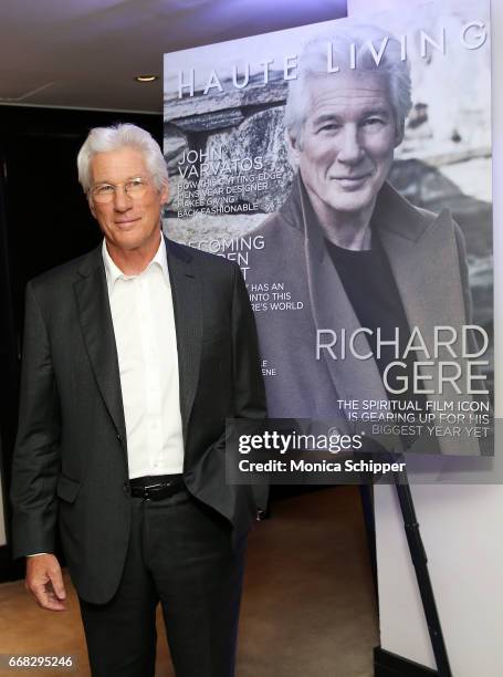 Richard Gere attends Haute Living Honors Richard Gere with Rolls-Royce and Hublot at The Clocktower at the New York EDITION on April 13, 2017 in New...