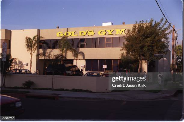 Fitness fanatics in Venice Beach, California can feel a little safer when crossing the street on October 30, 2000. A huge sign warns careless...