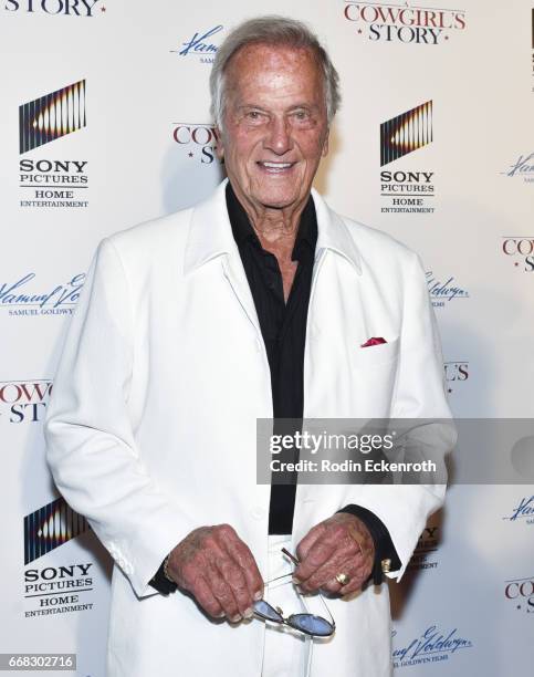 Singer Pat Boone attends the premiere of Samuel Goldwyn Films' "A Cowgirl's Story" at Pacific Theatres at The Grove on April 13, 2017 in Los Angeles,...