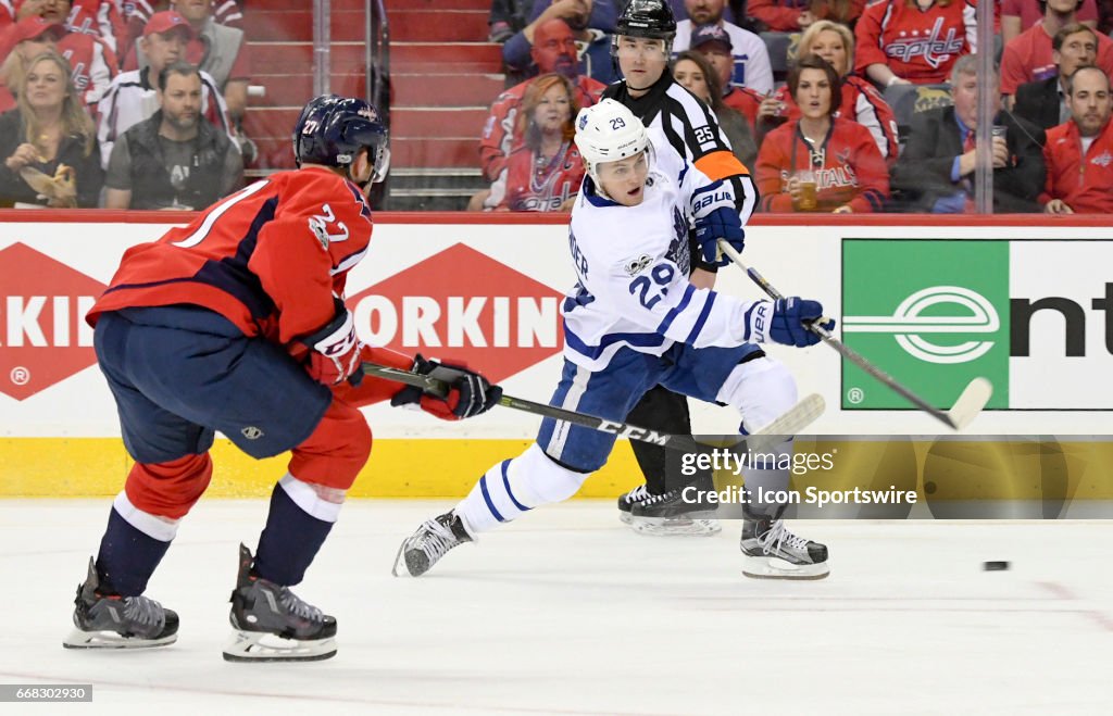 NHL: APR 13 Round 1 Game 1 - Maple Leafs at Capitals