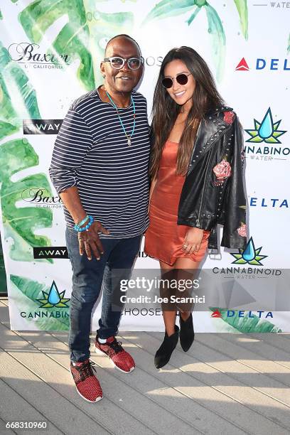 Randy Jackson and Shay Mitchell attend the KALEIDOSCOPE: LAWN TALKS presented by Delta Air Lines & Cannabinoid Water on April 13, 2017 in La Quinta,...