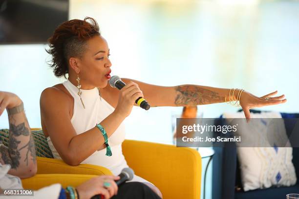 Maya Azucena attends the KALEIDOSCOPE: LAWN TALKS presented by Delta Air Lines & Cannabinoid Water on April 13, 2017 in La Quinta, California.