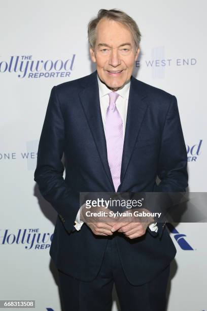 Charlie Rose attends The Hollywood Reporter's 35 Most Powerful People In Media 2017 on April 13, 2017 in New York City.