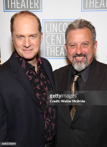Daniel Jenkins and Jeff Still attend the Opening Night Performance press reception for the Lincoln Center Theater production of 'Oslo' at the Vivian...