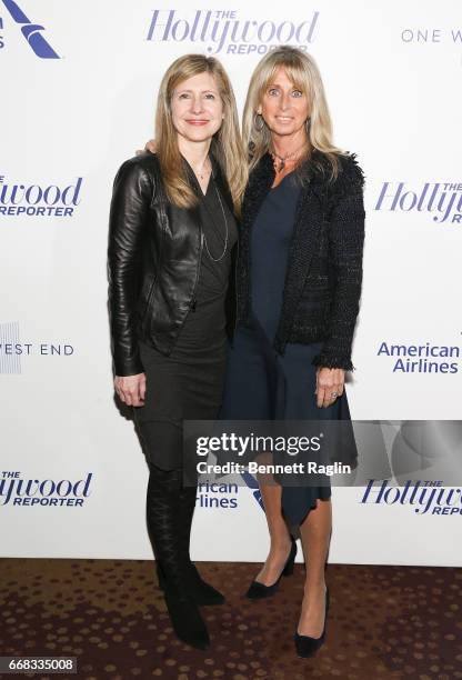 Frances Berwick and Bonnie Hammer attend The Hollywood Reporter's 35 Most Powerful People In Media 2017 at The Pool on April 13, 2017 in New York...