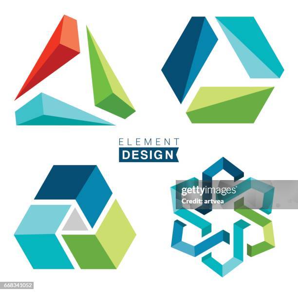 design elements - connection logo stock illustrations