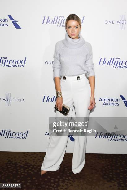 Model Louisa Warwick attends The Hollywood Reporter's 35 Most Powerful People In Media 2017 at The Pool on April 13, 2017 in New York City.