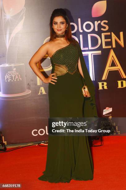 Adaa Khan during the 5th Colors Golden Petal Awards in Mumbai.