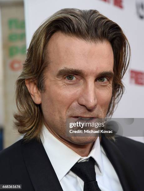 Actor Sharlto Copley attends The Los Angeles Premiere Of "Free Fire" Presented By Casa Noble Tequila on April 13, 2017 in Los Angeles, California.