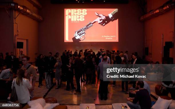 General view of atmosphere at the after party for The Los Angeles Premiere Of "Free Fire" Presented By Casa Noble Tequila on April 13, 2017 in Los...