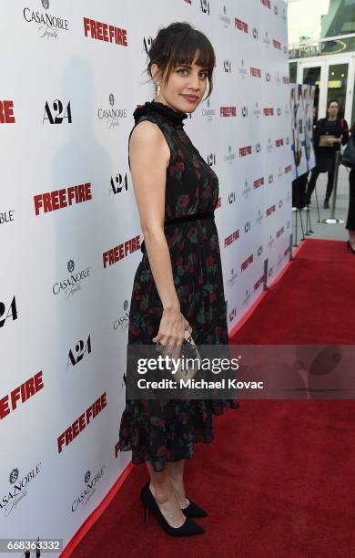 Actor Natalie Morales attends The Los Angeles Premiere Of "Free Fire" Presented By Casa Noble Tequila on April 13, 2017 in Los Angeles, California.